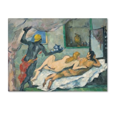 Cezanne 'Afternoon In Naples' Canvas Art,35x47